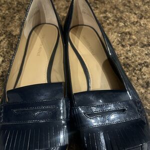 Saks fifth avenue patent loafers size 10